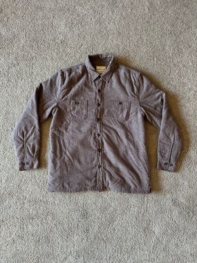Men’s Large Vintage Washed Weatherproof Button Up Shacket